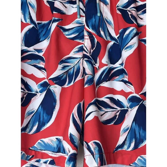 Tommy Bahama Naples Harbor Leaves Swim Trunks Mens Large Apple Blossom - Picture 2 of 16